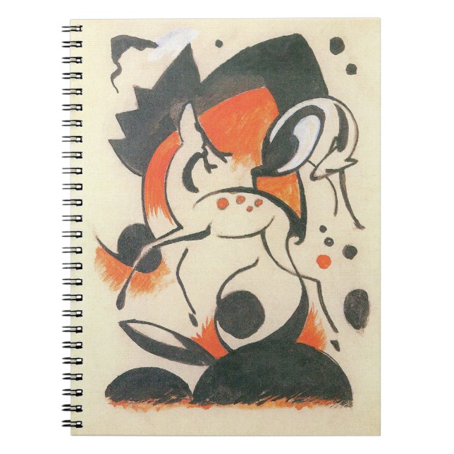 Komposition mit Two Dees von Franz Marc Notizblock (Vorderseite)