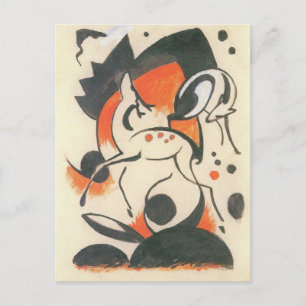 Komposition mit Two Dees von Franz Marc Postkarte