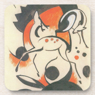 Komposition mit Two Dees von Franz Marc Untersetzer