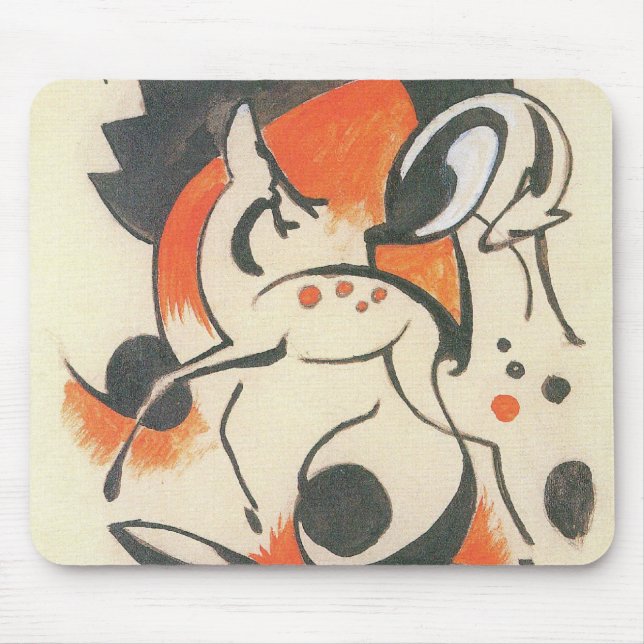 Komposition mit zwei Hirschen von Franz Marc Mousepad (Vorne)