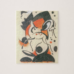 Komposition mit zwei Hirschen von Franz Marc Puzzle