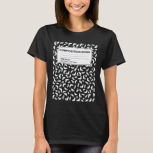 Komposition Notebook Halloween Kostüme Männer Frau T-Shirt