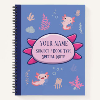 Komposition Notebook Niedlich Axolotl Aquatic Patt Notizbuch
