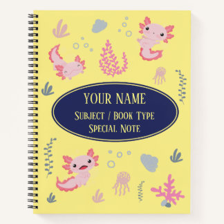 Komposition Notebook Niedlich Axolotl Aquatic Patt Notizbuch