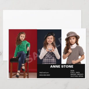 Komposition Schauspielmodell Headshot Kinder Zed