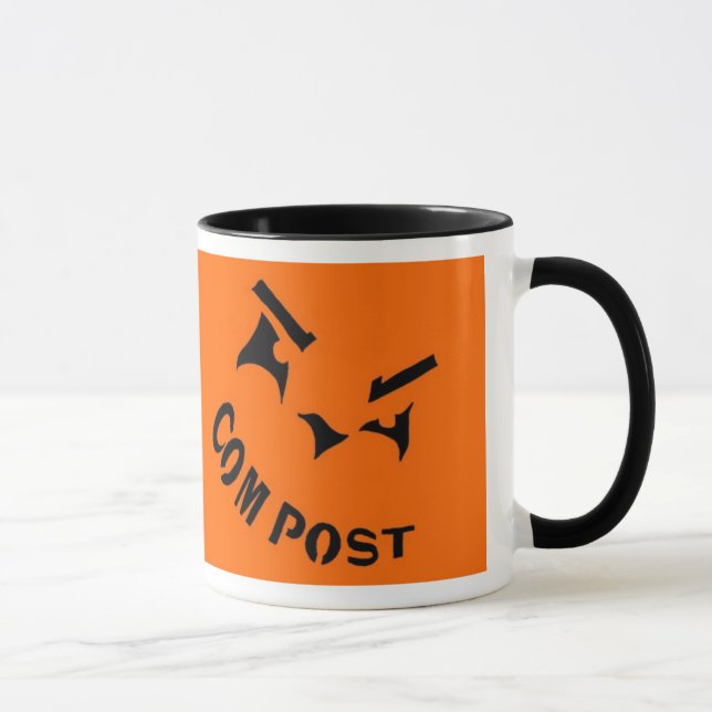 Kompost-Kürbislaterne-Tasse Tasse (Rechts)