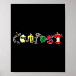Kompostierung Recycelnd Earth Day Compost Gerecyce Poster