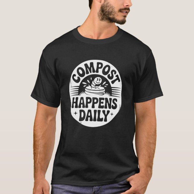 Kompostwurm-Komposter-Garten-Kompostierung T-Shirt (Vorderseite)