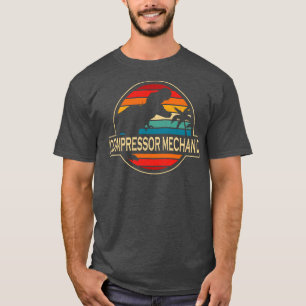 Kompressor Mechaniker Dinosaurier T-Shirt