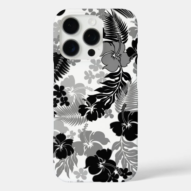 Kona Bay Hawaiian Hibiskus Black Case-Mate iPhone Hülle (Rückseite)