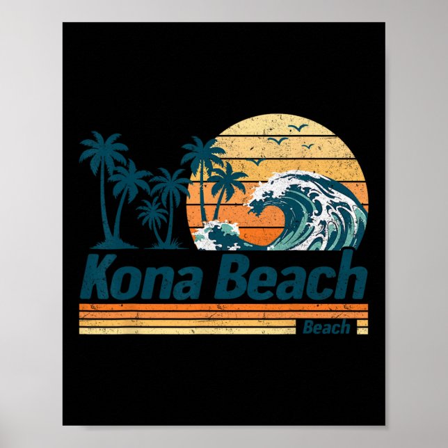 Kona Beach Group Matching Familienurlaub Sommer Poster (Vorne)
