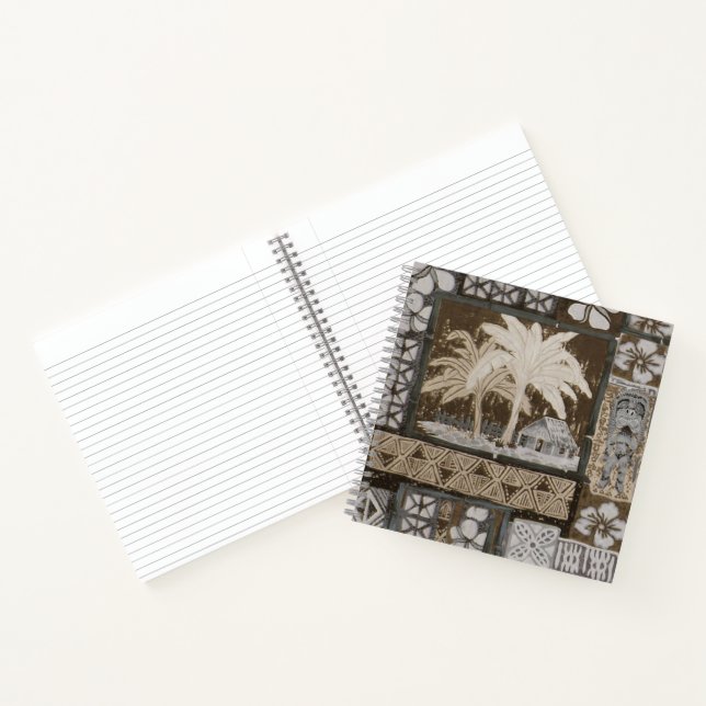 Kona Coast Bark Cloth Tape Notebook Notizbuch (Innenseite)
