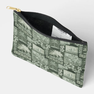Kona Coast Hawaiian Tapa Zippered Pouch Zubehörtasche
