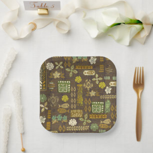 Kona Coast Tiki Tropix Pappteller