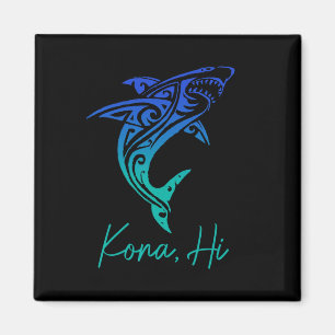 Kona Hawaii Hai Diving Angeln Surfen Surfer Ha Magnet