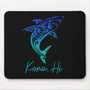 Kona Hawaii Haifisch-Tauchen Angeln Surfen Surfer Mousepad