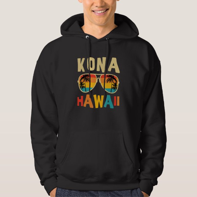 Kona Hawaii  Hawaiian Summer  Girls Boys Family Hoodie (Vorderseite)