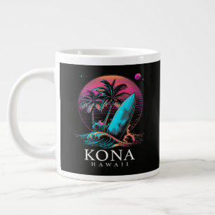 Kona Hawaii Hawaiianisches Surfbrett Vintage Jumbo-Tasse