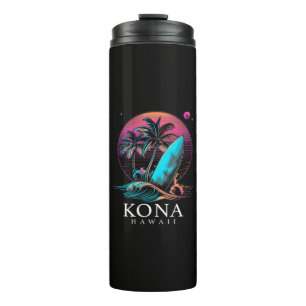 Kona Hawaii Hawaiianisches Surfbrett Vintage Thermosbecher