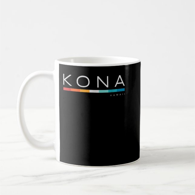 Kona Hawaii HI Retro Design Kaffeetasse (Links)