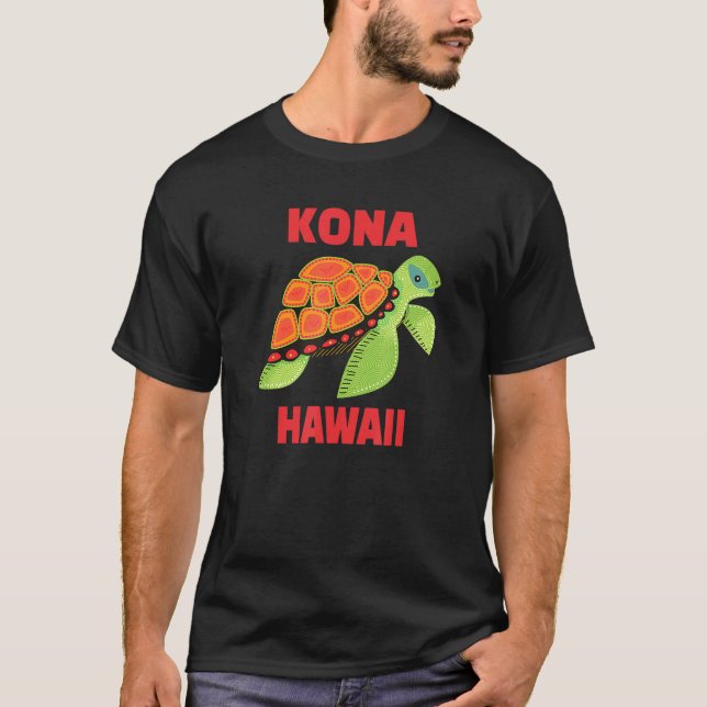Kona Hawaii Sea Turtle T-Shirt (Vorderseite)