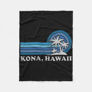Kona Hawaii Strand Vintage Familien Sommerurlaub Fleecedecke