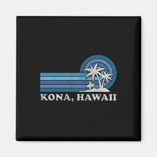 Kona Hawaii Strand Vintage Familien Sommerurlaub Magnet