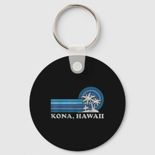 Kona Hawaii Strand Vintage Familien Sommerurlaub Schlüsselanhänger
