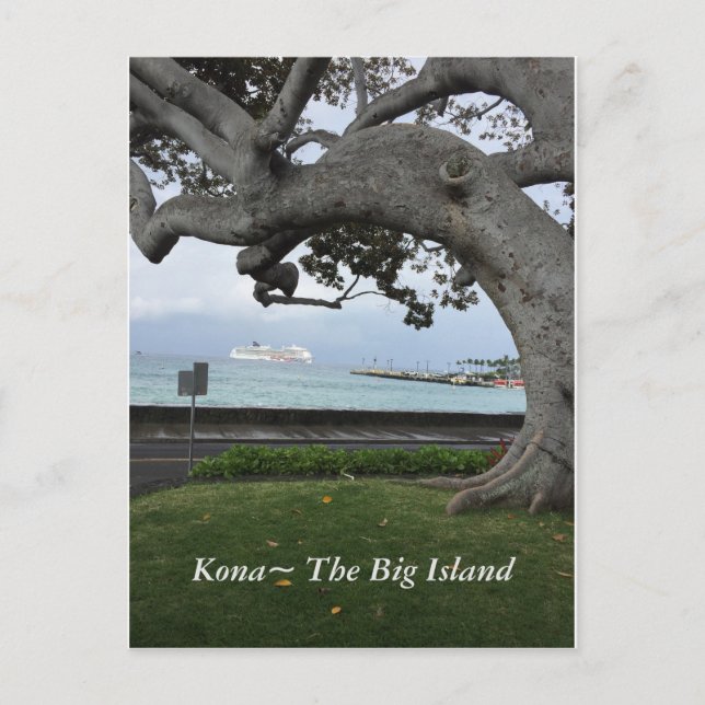 Kona Hawaii "The Big Island" Postkarte (Vorderseite)