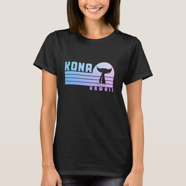 Kona Hawaii Vintag Hawaiianinseln Whale Watchin T-Shirt (Vorderseite)