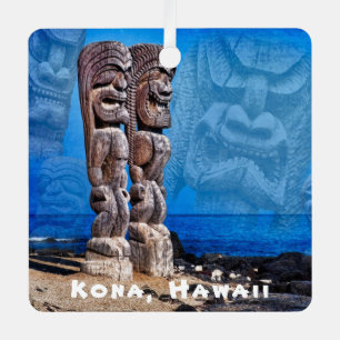 Kona, Hawaii, zweiseitiger Platz, Keramik Ornament