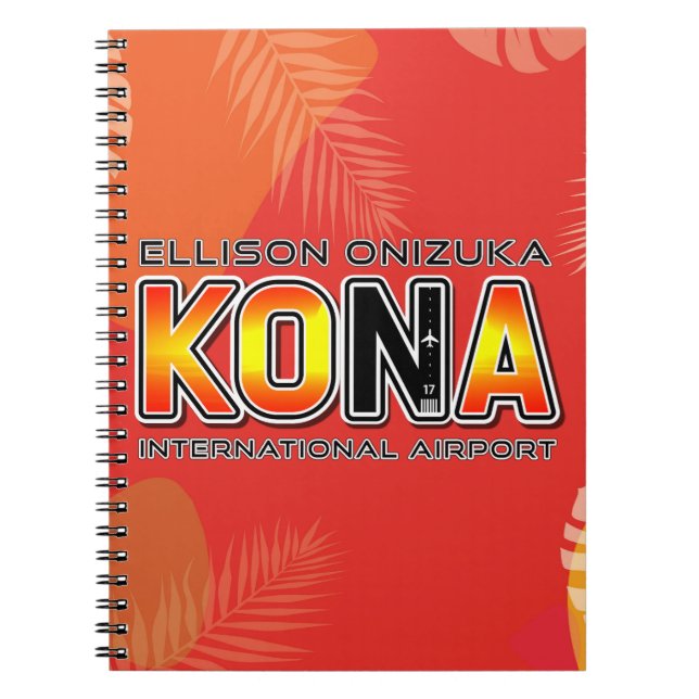 Kona International Airport Code (KOA) Notebook Notizblock (Vorderseite)