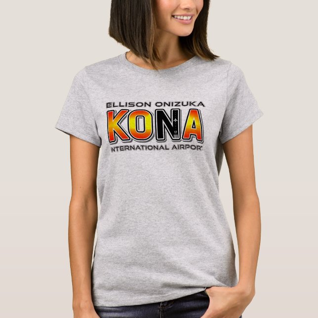 Kona KOA Airport Code Frauenrechte T - Shirt (Vorderseite)