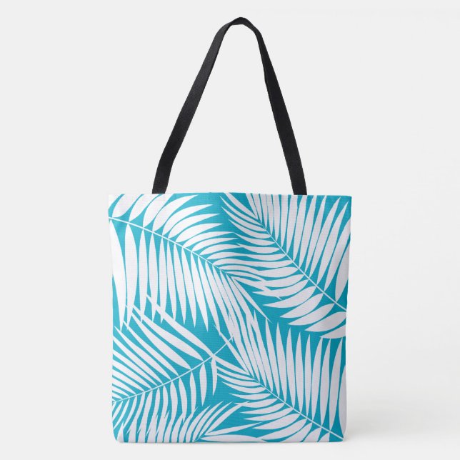Kona Palms Hawaiian Leaf Tropical Beach Bag (Vorderseite)
