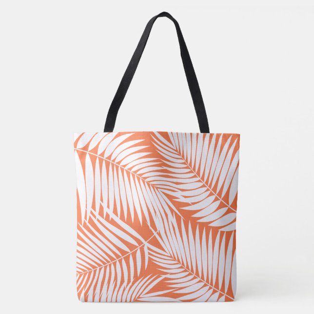 Kona Palms Hawaiian Leaf Tropical Beach Bag (Vorderseite)