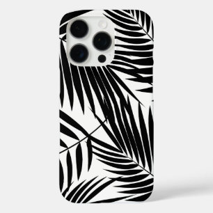 Kona Palms Hawaiian Leaf Tropisches Schwarz und We iPhone 16 Pro Hülle