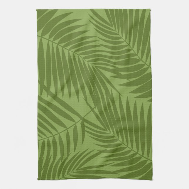 Kona Palms Hawaiianischer Leaf Geschirrtuch (Vertikal)