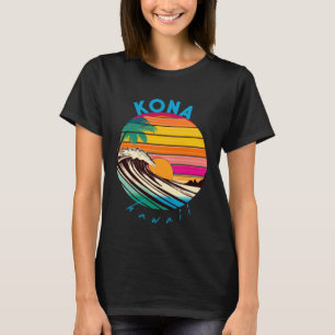 Kona Retro 1980er Stil Hawaii Beach T-Shirt