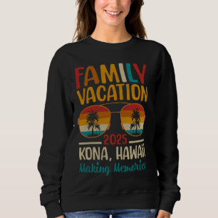 Kona-Strand Hawaii passende Familienurlaub 2025 Sweatshirt