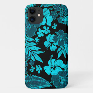 Kona Times Teal Hibiscus Hawaiian Engineered Case-Mate iPhone Hülle