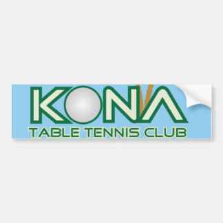 Kona Tischtennis-Verein-Logo Autoaufkleber