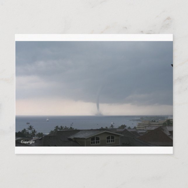kona-waterspout-1 postkarte (Vorderseite)