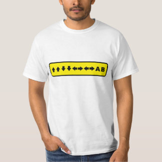 Konami Code ,(Yellow) T-Shirt