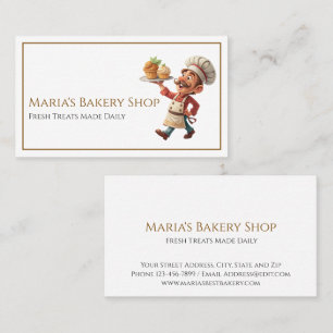 Konditor Bäcker Bakery Geschäftskarte Visitenkarte