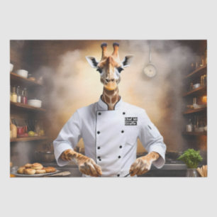 Konditor-Giraffe: Neue Höhen erreichen, Seidenpapier