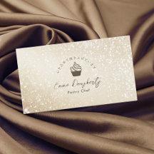 Konditor Gold Glitter Minimalist Cupcake-Logo
