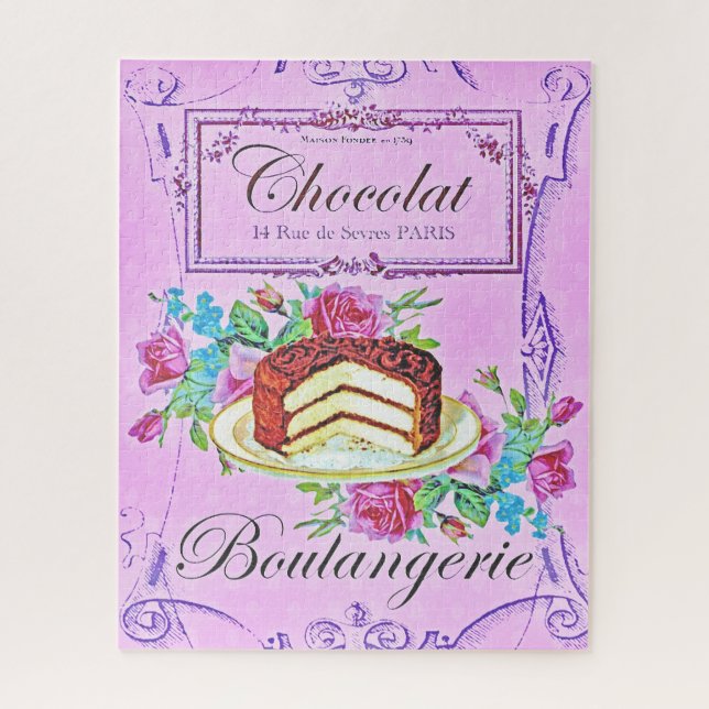 Konditorei für viktorianische Schokoladenkuchen Puzzle (Vertikal)
