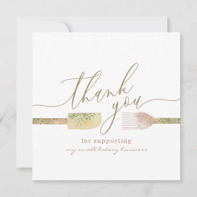 Konditorei Koch Bäckerei Konditorei vielen Dank Einladung (Vorderseite)