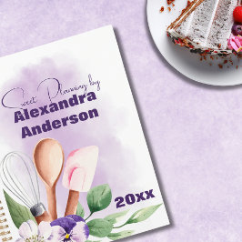 Konditorei Koch Backtriebmittel Lila Wasserfarbe Planer