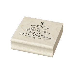 Konditorei mit Backgummi-Briefmarke Gummistempel